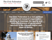 Tablet Screenshot of civicfed.org